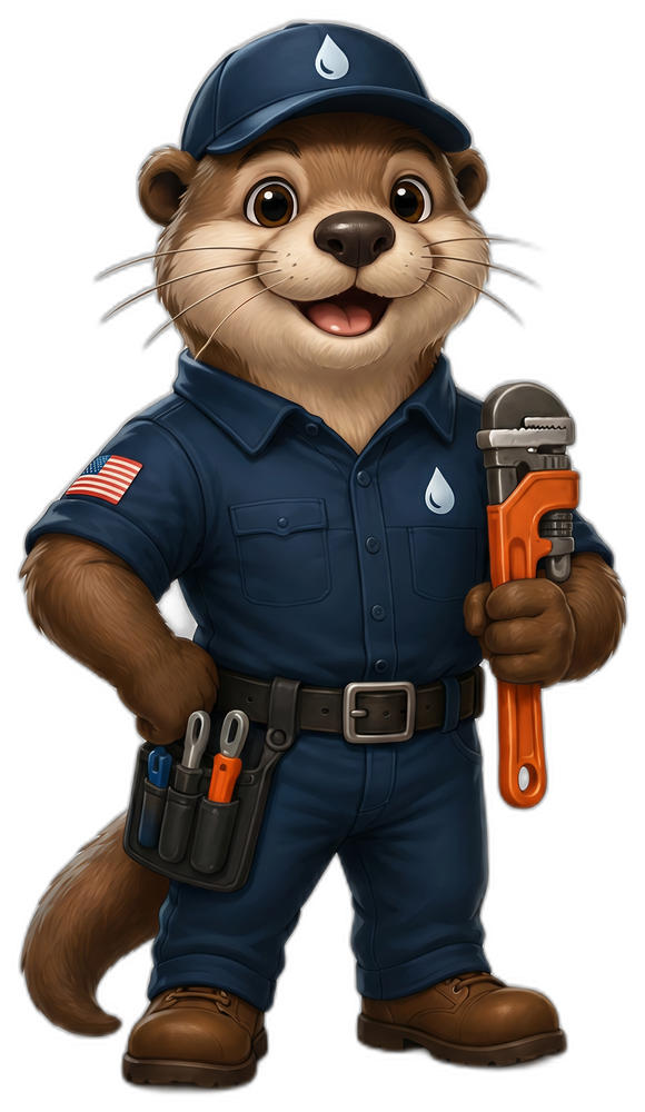 Otto the Otter, the official Sweetwater Plumbing mascot